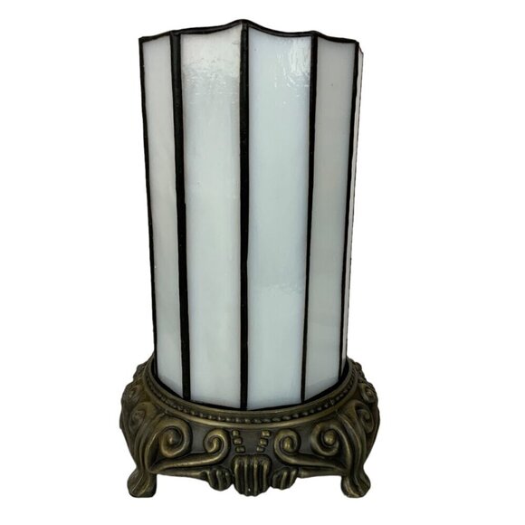 Stratford Collection Standing Tiffany Night Light Candle Design Christmas Decor - Picture 5 of 7